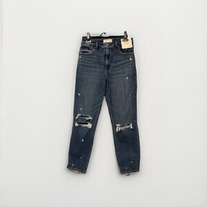 Abercrombie And Fitch Womens The Mom High Rise Curve Love Jeans,‎ Stretch, 27/4